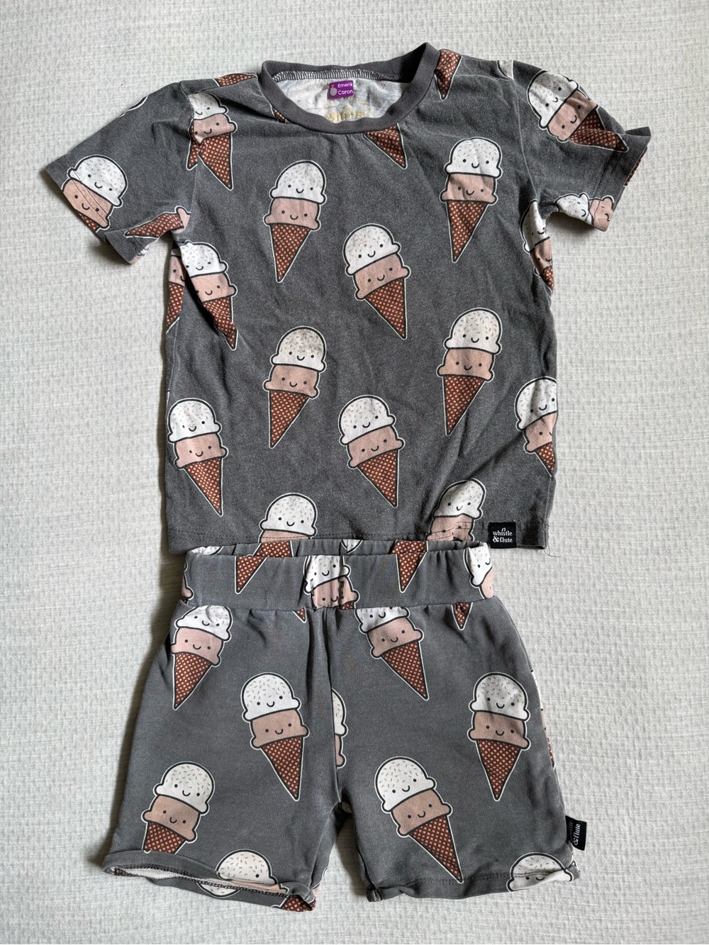 Whistle & Flite Ice Cream Print matching Set - Short Sleeve & Shorts
